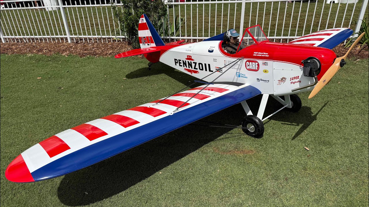 Joe Nall Week 2025 CARF Fly Baby 1:2 Valach Fiala 4-stroke gas boxer