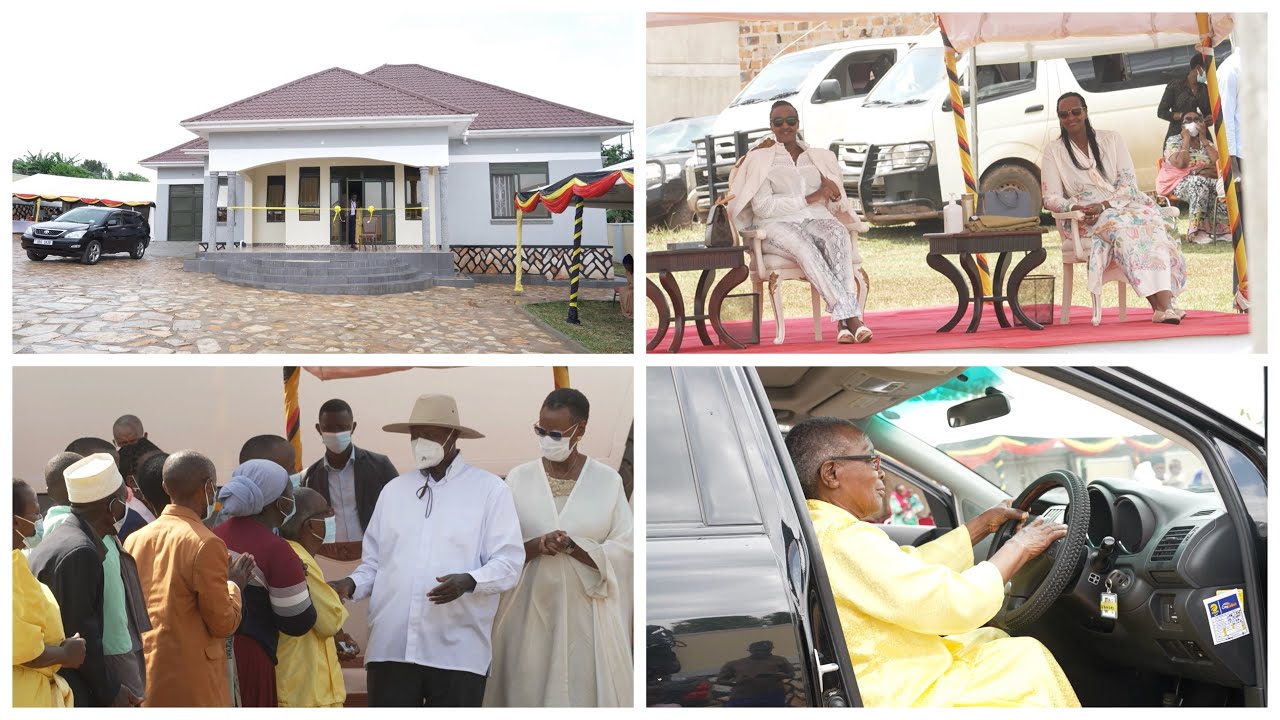 Museveni donates a house & car to sister Nakampi who looked after his two daughters during the war.