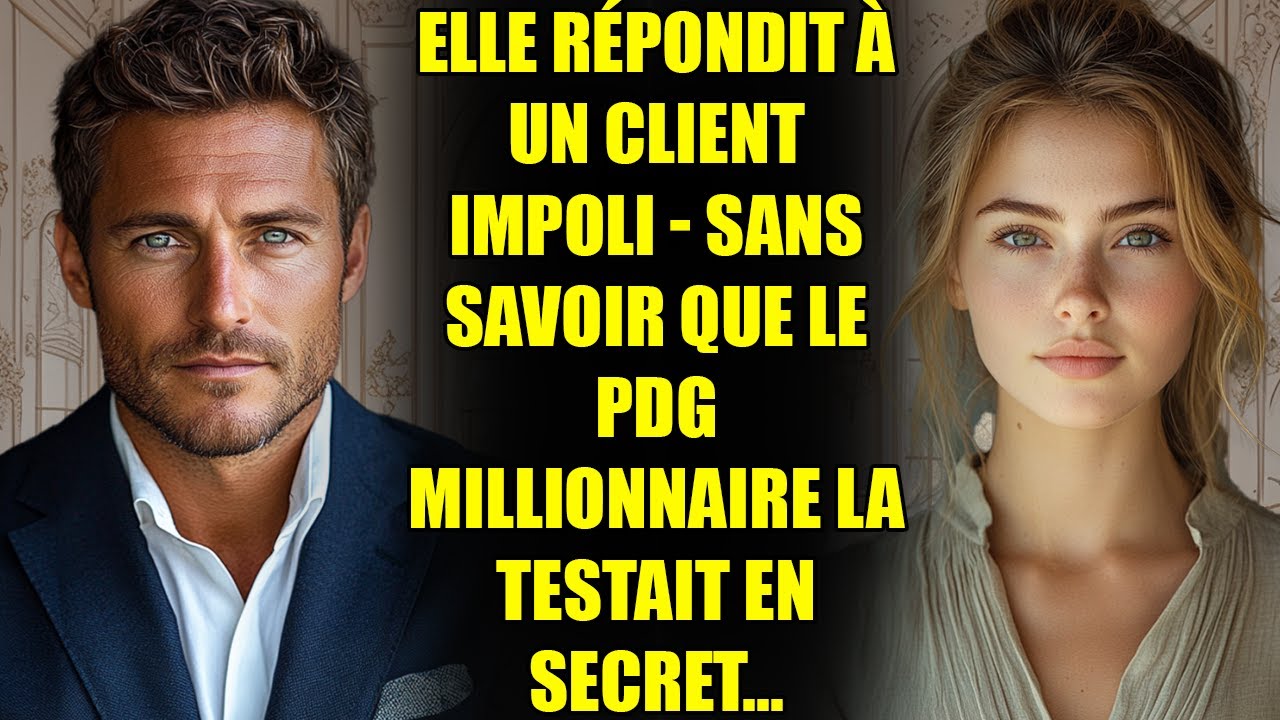 Elle répondit à un client impoli - sans savoir que le PDG MILLIONNAIRE la testait en secret...