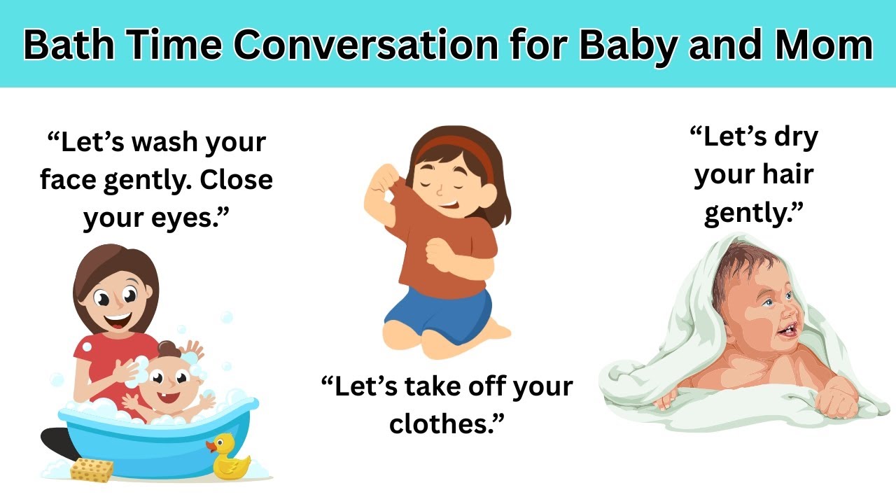 Spoken English for Mom and Baby – Bath Time Conversation
