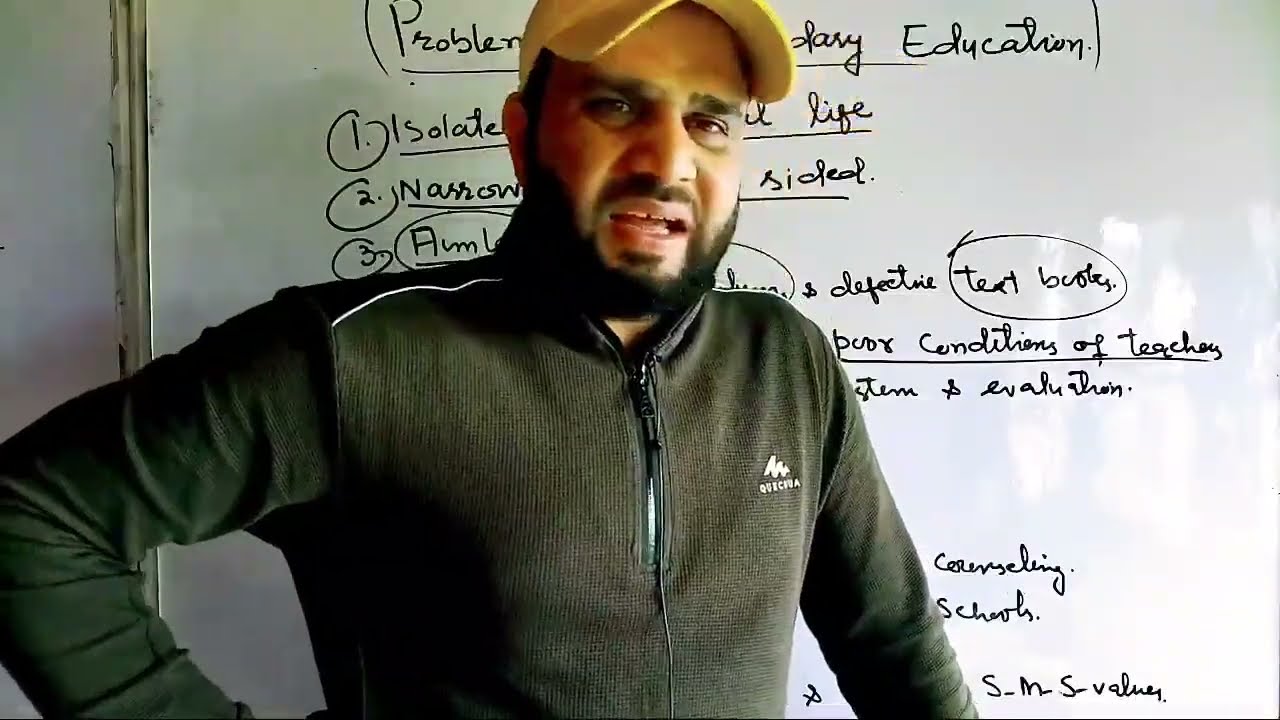 DEFECTS OR PROBLEMS OF SECONDARY EDUCATION BG 5TH SEMESTER LECTURE 6