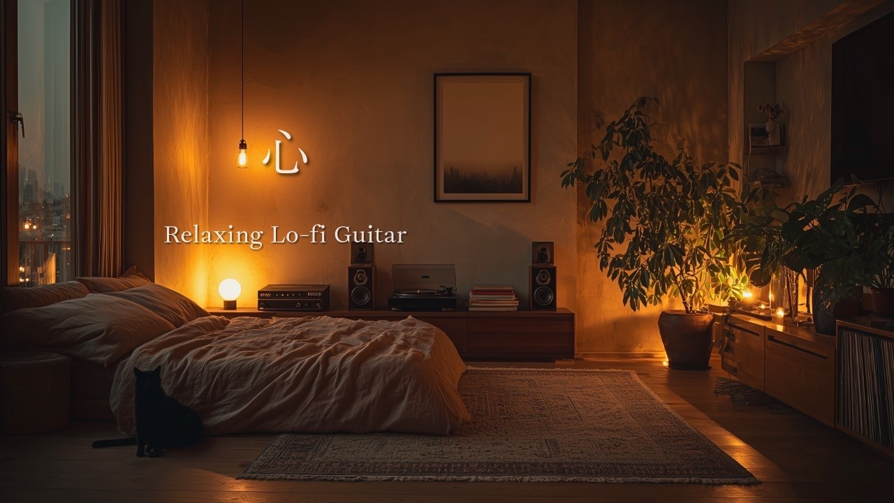 A Little Moment to Rest Your Mind 🌙 Relaxing Lo-fi Guitar to Wind Down 🎸 [80 m]