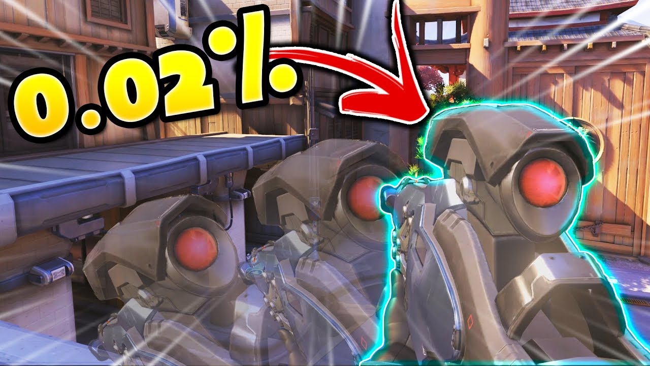 0.02% Chance Widow Flick Shot!! - Overwatch Lucky Moments