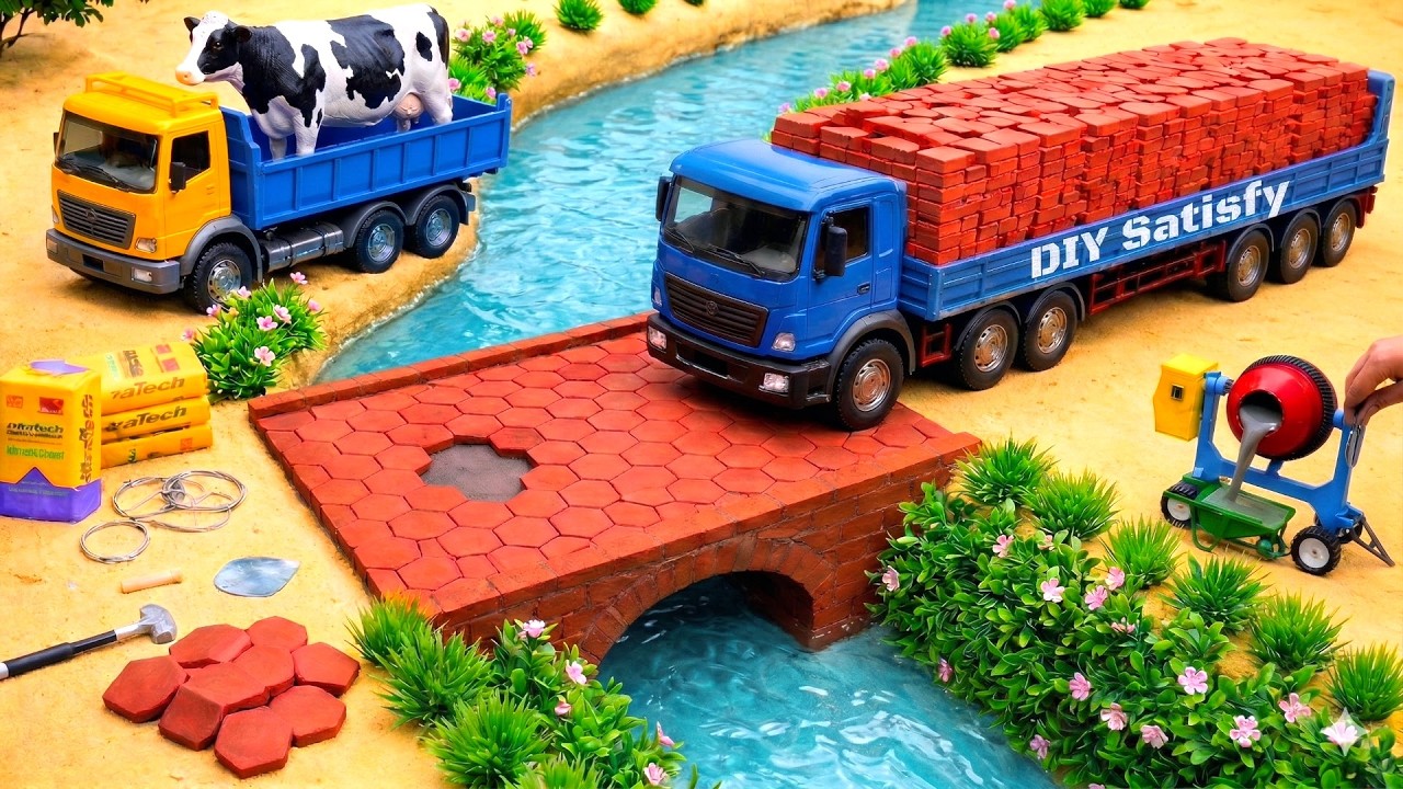 Best of DIY Mini Tractor Bridge Construction & Collapse | Underground Water Storage Project
