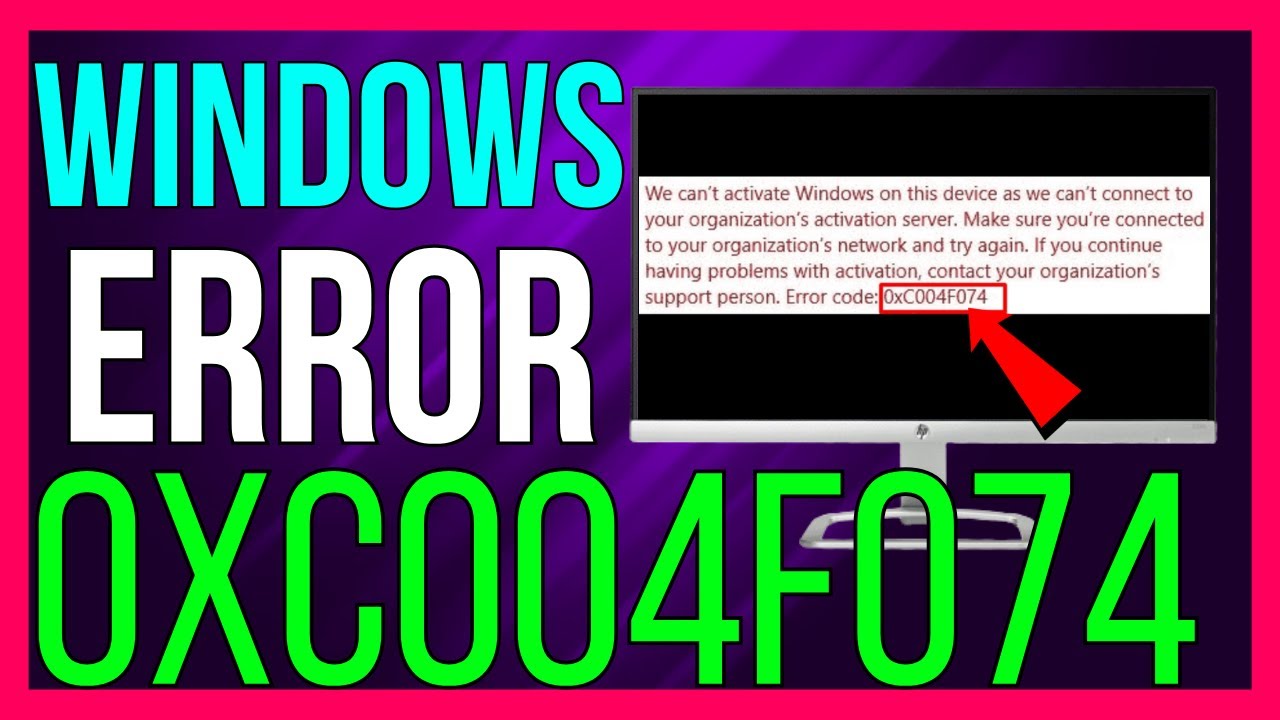 How to FIX Windows 11 Activation Error Code 0xC004F074 (2026)