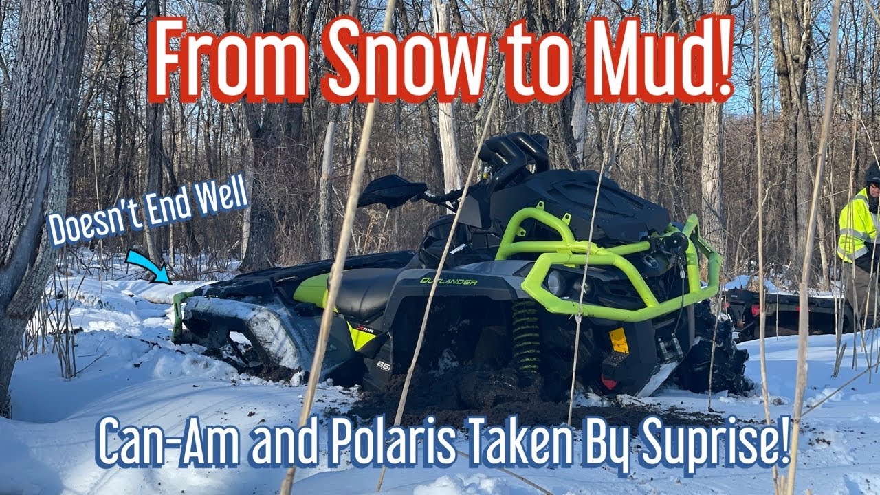 From Snow Rip To MUD! | Polaris Sportsman Terache Aztex Test | Can-Am Outlander XMR Tries To Keep Up