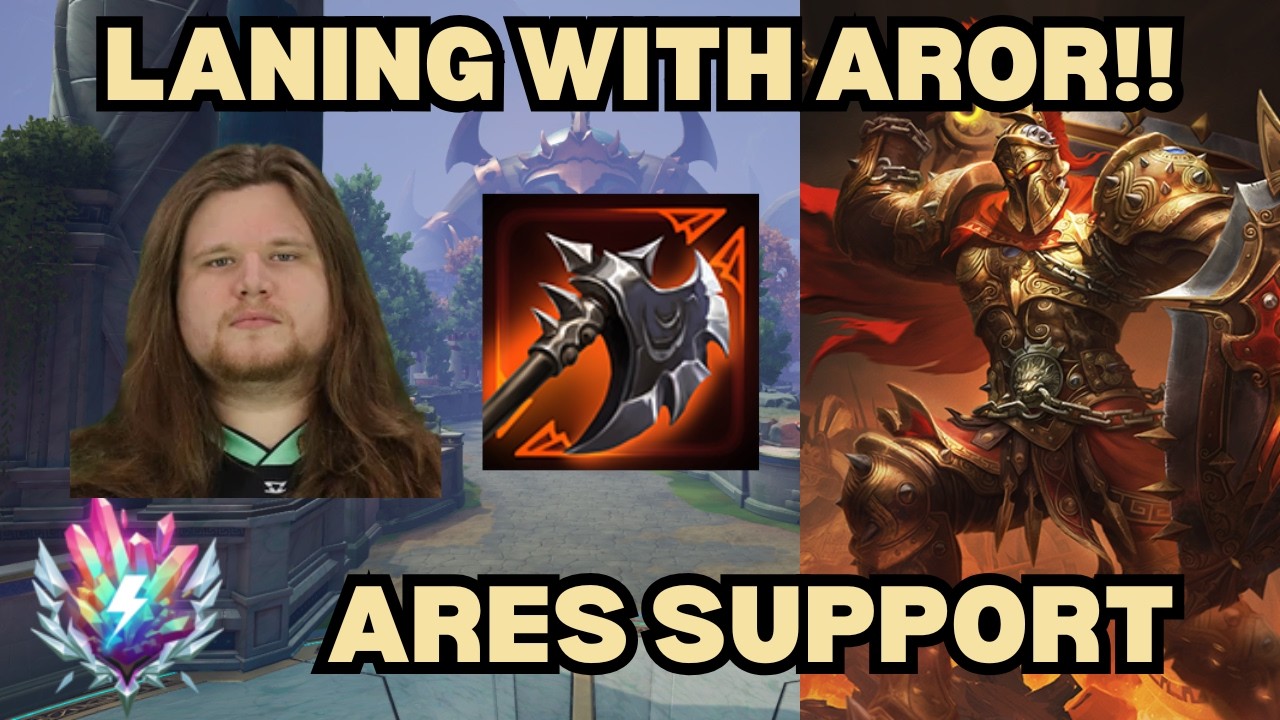 LANING WITH AROR? 2 MAIN SUPPORTS IN LANE - Ares Support Smite 2 Gameplay