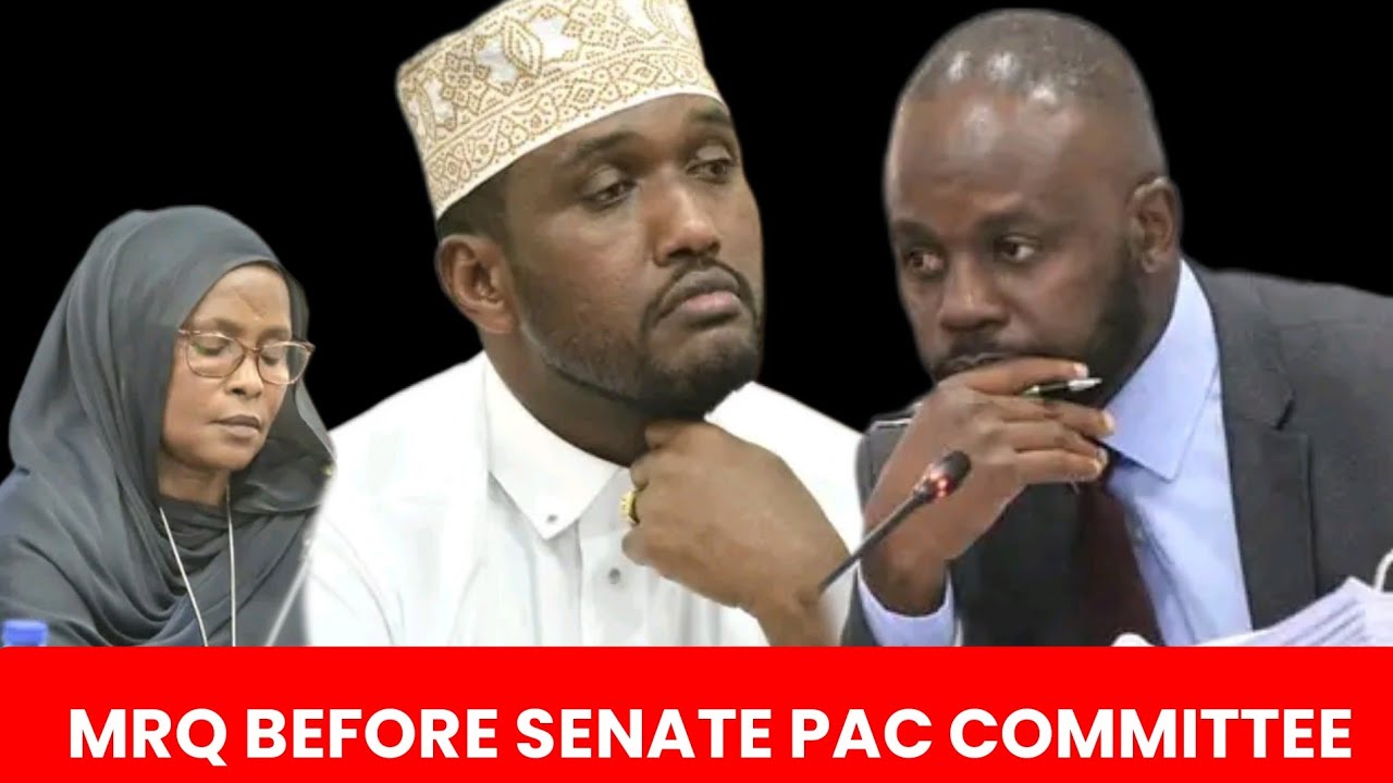 Isiolo county assembly speaker Mohamed Roba Qoto before the Senate public account committee
