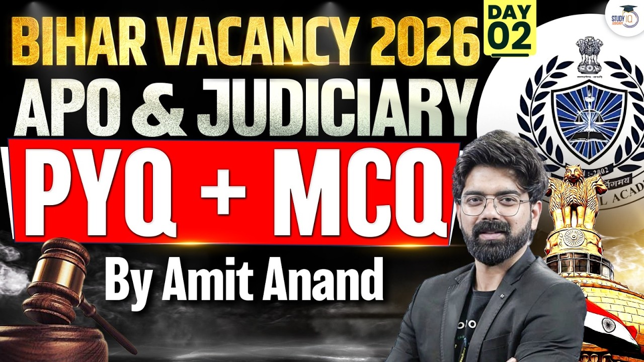 BIHAR VACANCY 2026 | APO & JUDICIARY | PYQ + MCQ | By Amit Anand