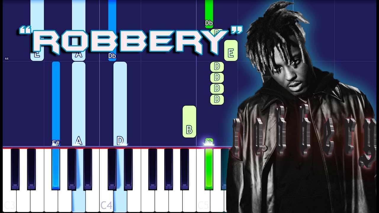 Juice WRLD - Robbery Piano Tutorial EASY (Piano Cover)