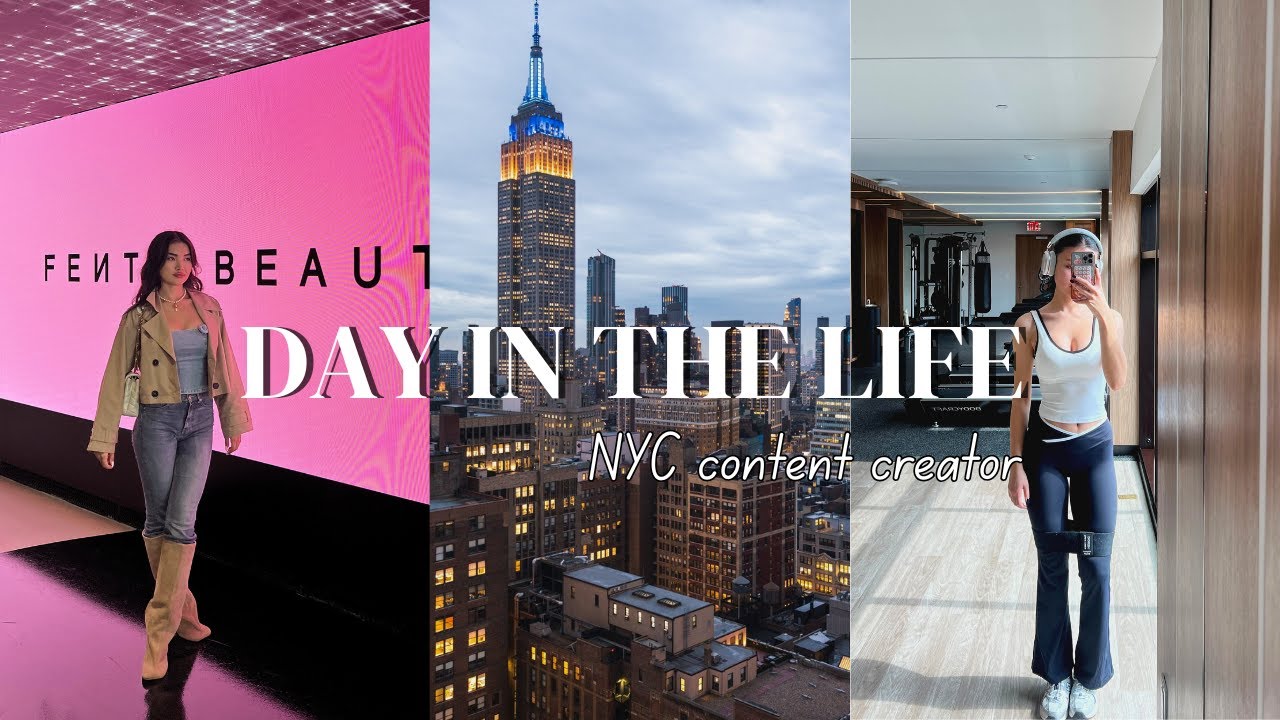 Full-Time NYC Content Creator Vlog✨Gym, WFH & Fenty Even at Tiktok HQ
