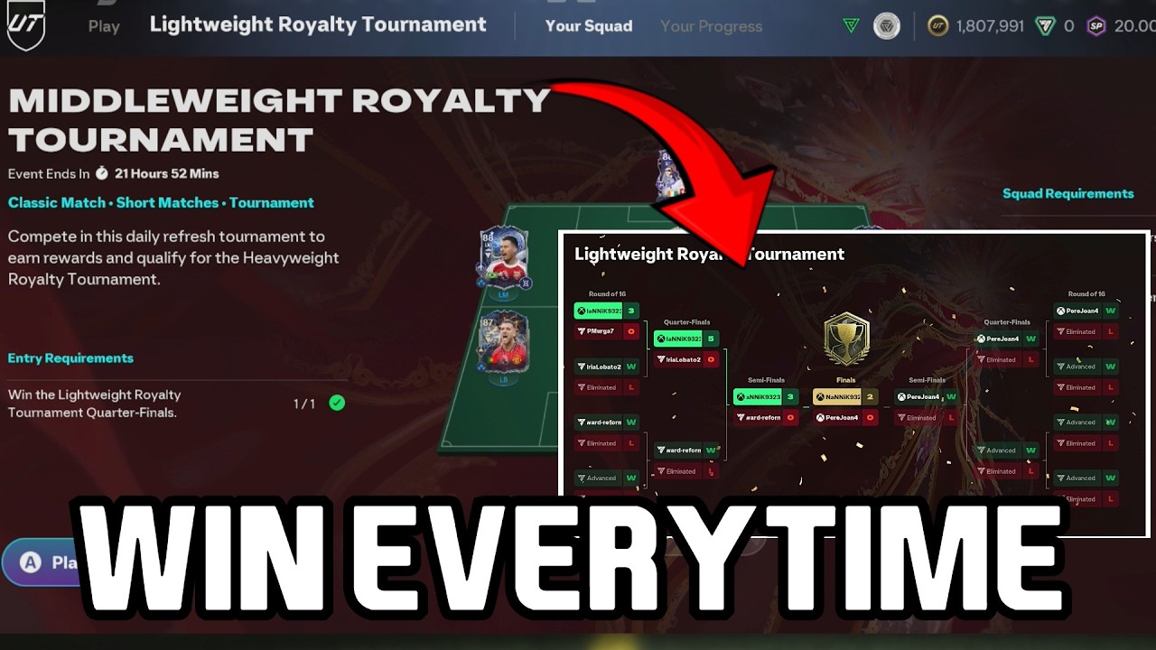 WIN ALL ROYALTY TOURNAMENT EASY (GAMEPLAY BREAKDOWN)