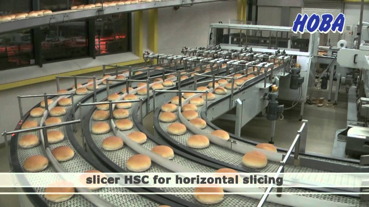 HOBA - Bunslicer HSC, Pillow Pack Sealing - Full Automatic Hamburger Bun line