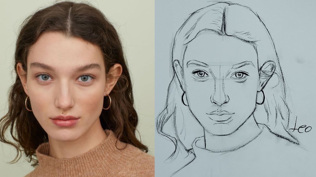 An Easy Way to Draw Heads without Loomis Method