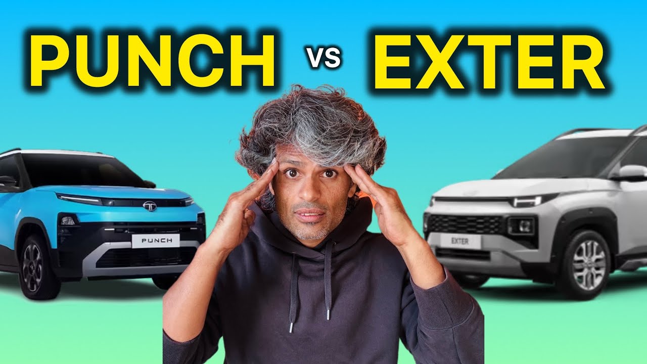 Tata Punch vs Hyundai Exter Comparison | Don't Buy Until You See This! 🛑 | Chandu Car Reviews |