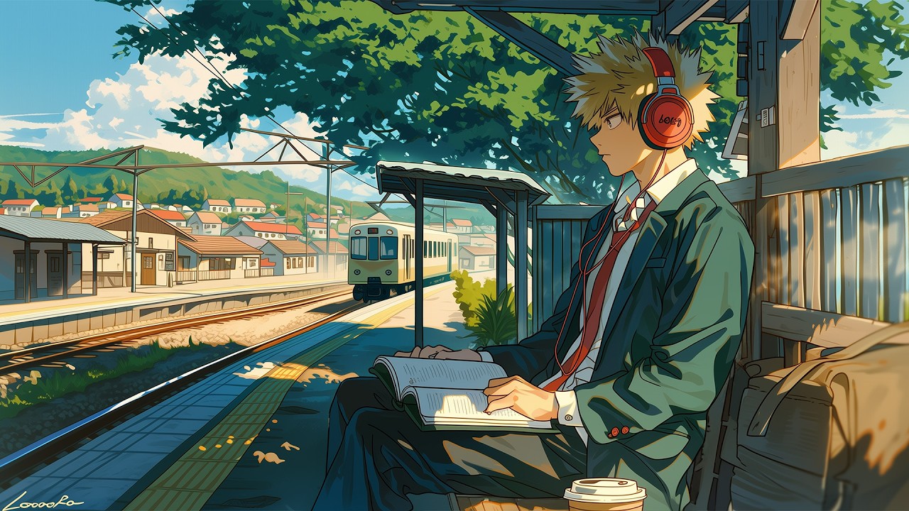 Dopamine Afternoon at Anime Lofi Railway ☀️ Deep Focus to Study / Relax [LoFi Hip Hop]