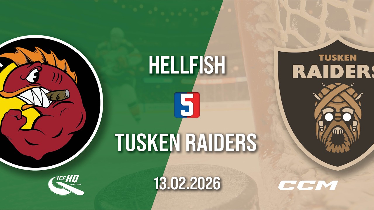 Hellfish vs Tusken Raiders Part 1 - Div 5 - 13th February - iceHQ Rec League ice hockey