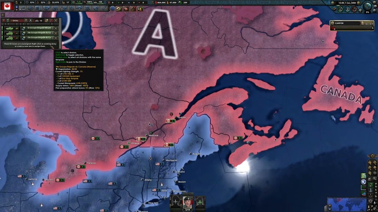 Hearts of Iron IV - Millennium Dawn Run - Canada