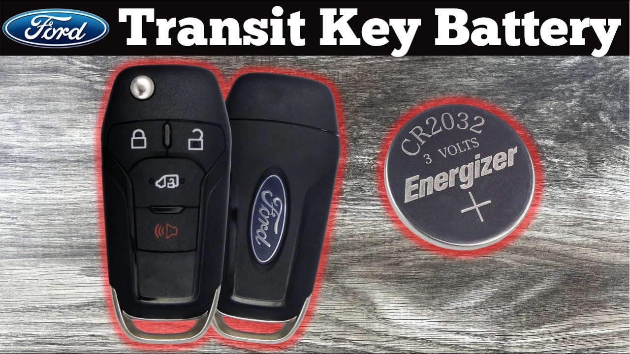 How To Change 2019 - 2023 Ford Transit Remote Fob Key Battery - Remove Replace Connect Key Batteries