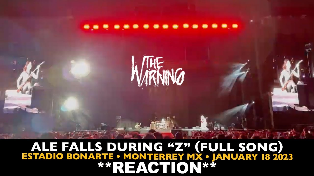 Musicians REACT to The Warning: Ale Falls during 