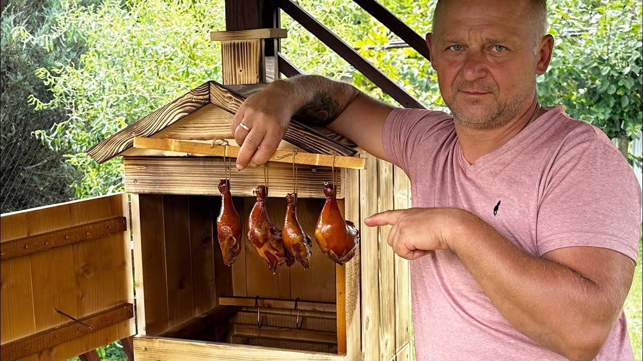 Копченые куриные ножки - весь процесс копчения