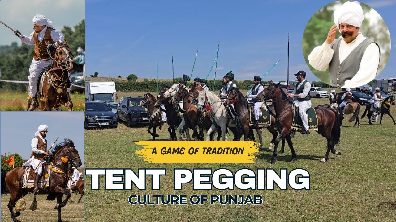 Neza Bazi in England (Tent Pegging UK) | Real Desi Horse Riding Culture
