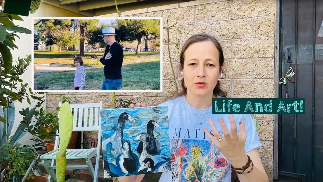 Artist Vlog, Kids, Coots, and Art | Watch to the end! #vlogger #artwork 