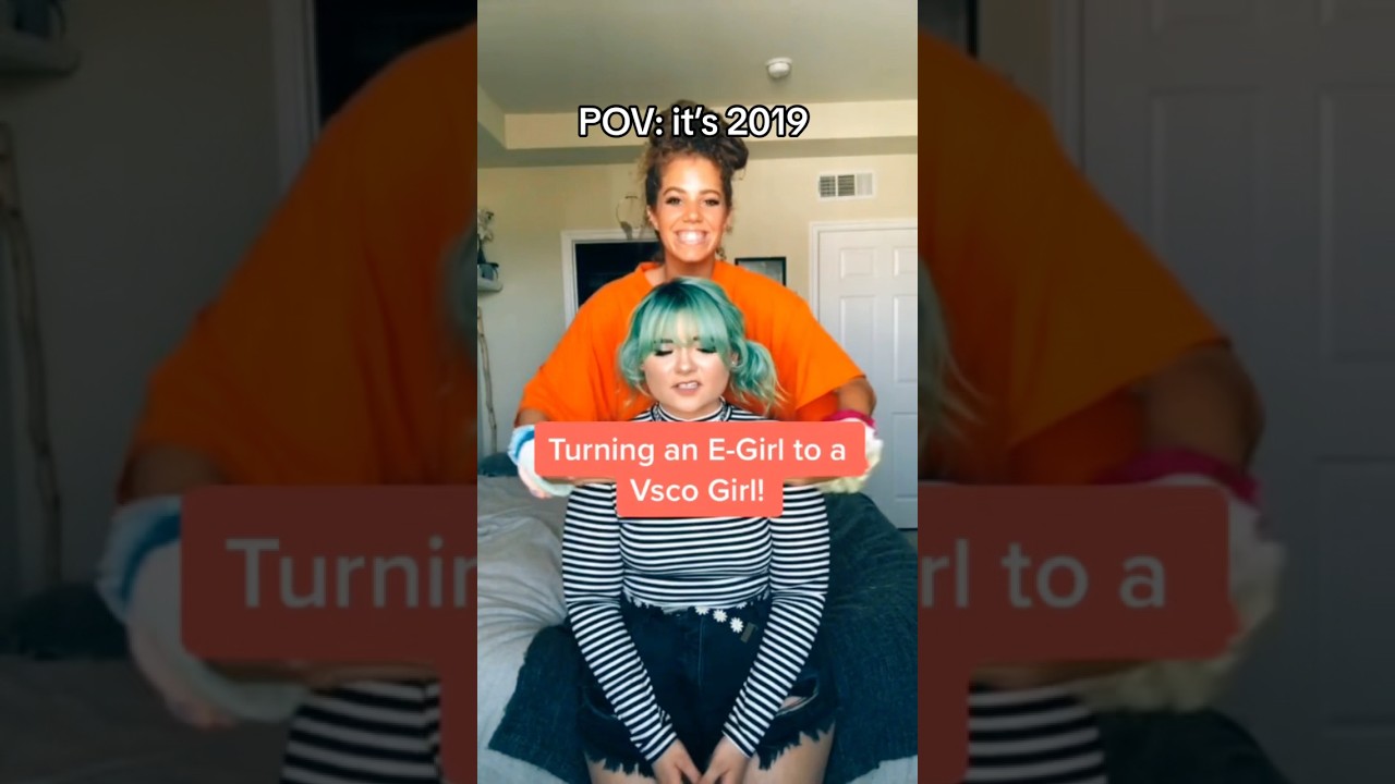 2019!!!! Turning an E-Girl into a VSCO girl :,) #egirl #vsco #makeover