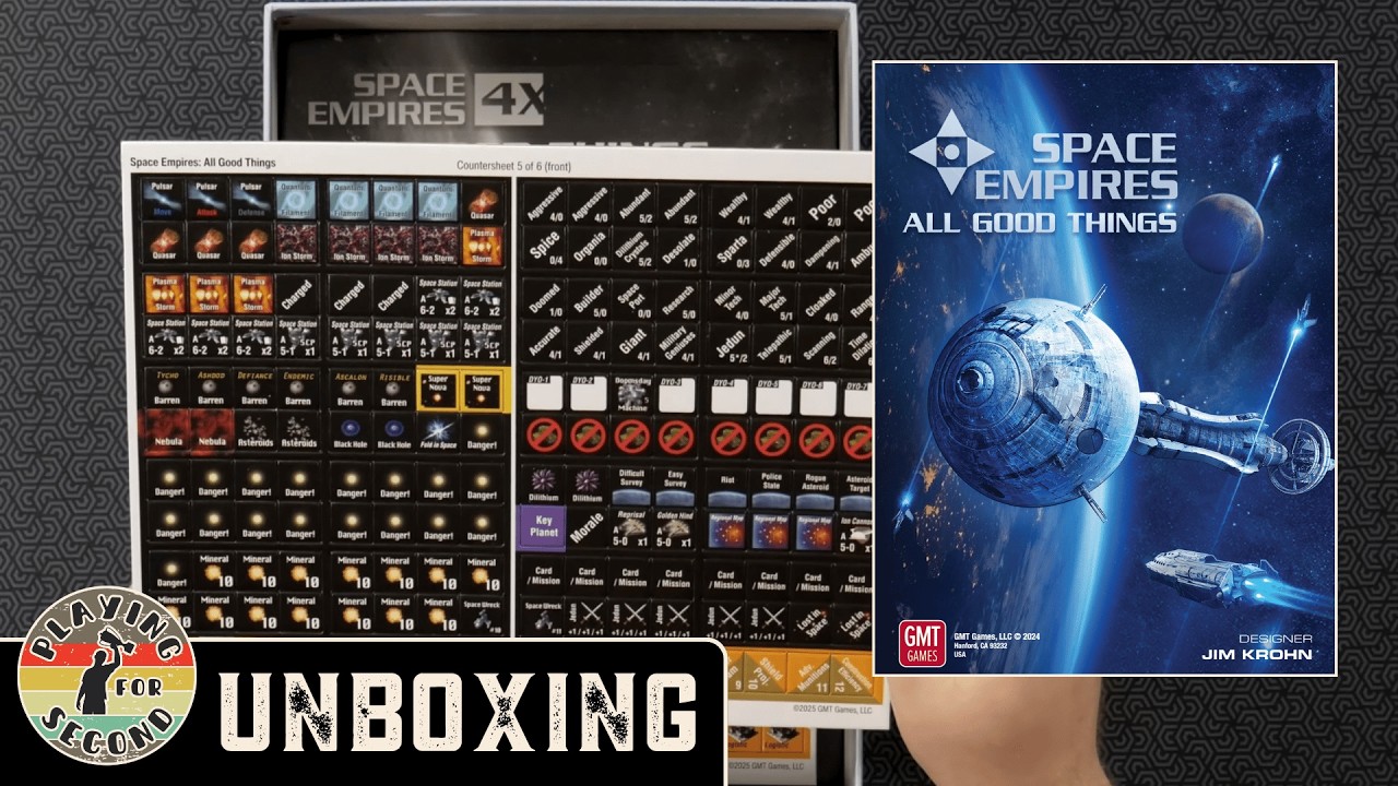 Space Empires: All Good Things Unboxing - Playing for Second 🚀🛰🌌