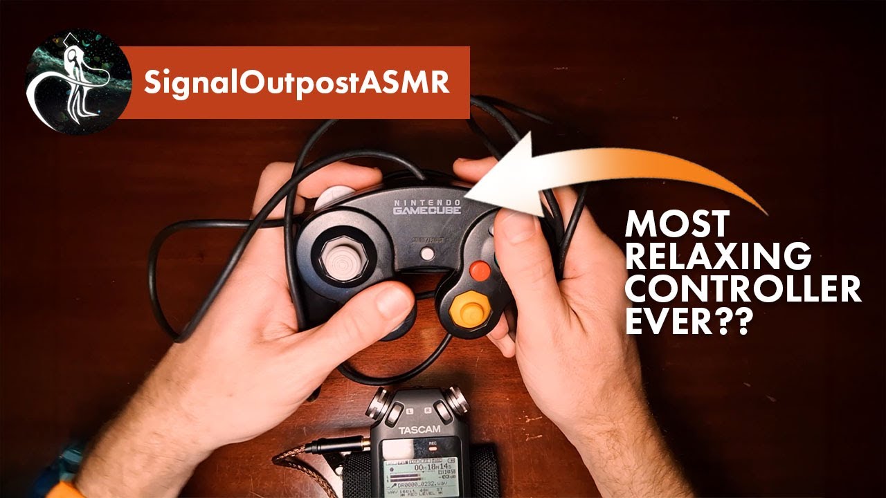 [ASMR] Gamecube Controller 🎮 Gripping & Squeezing tingles out of my favorite Nintendo controller