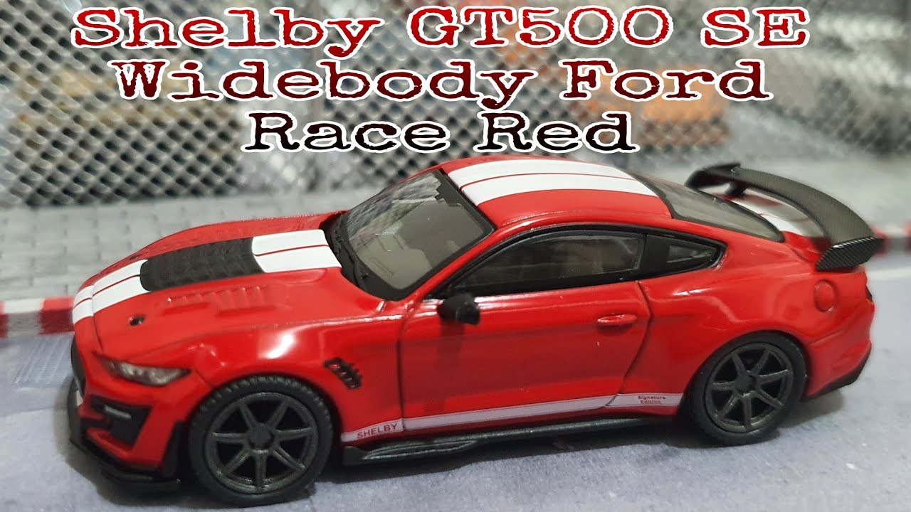 MINI GT Shelby GT500 SE Widebody Ford Race Red / No. 389 Unboxing