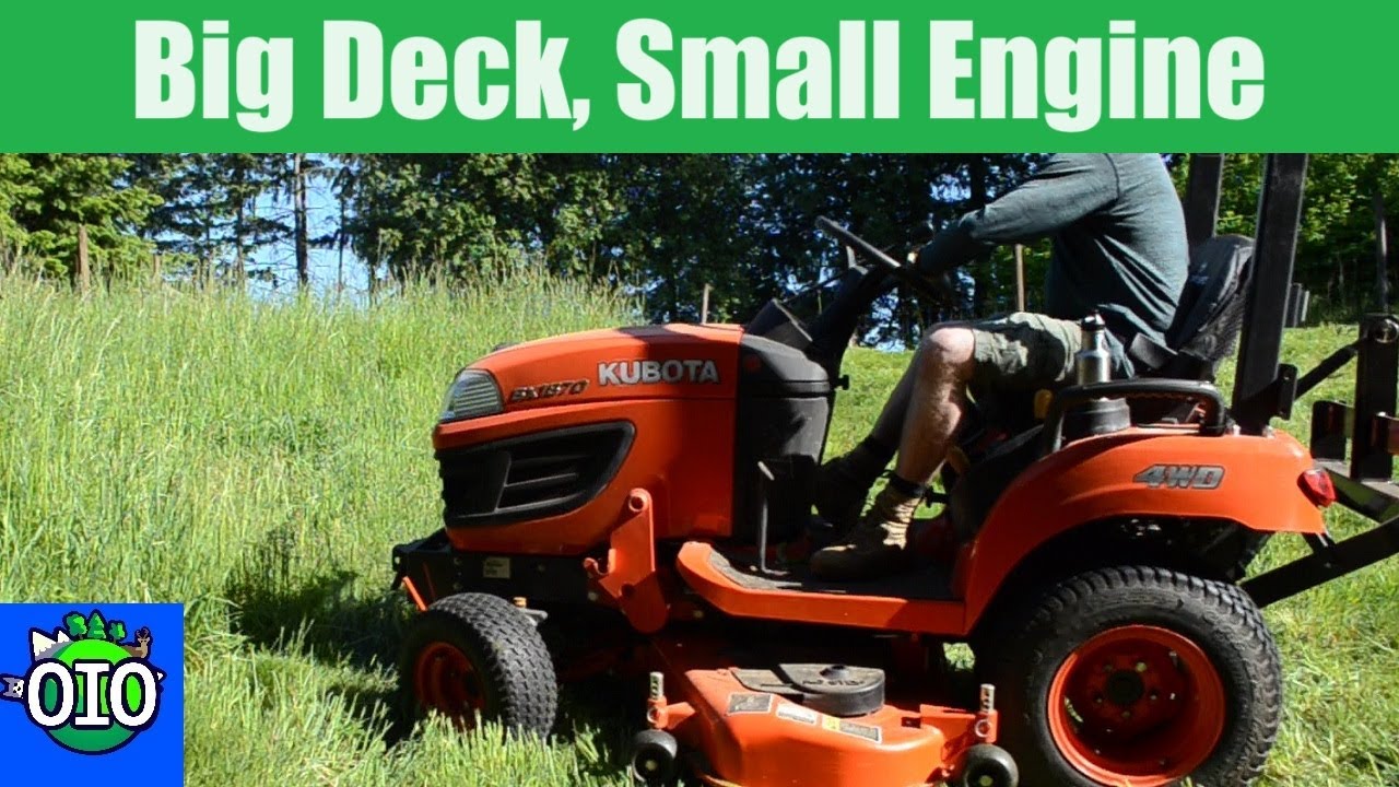 Kubota BX: достаточно ли 18 л.с. для скашивания высоких сорняков на крутых склонах с помощью 54-д...