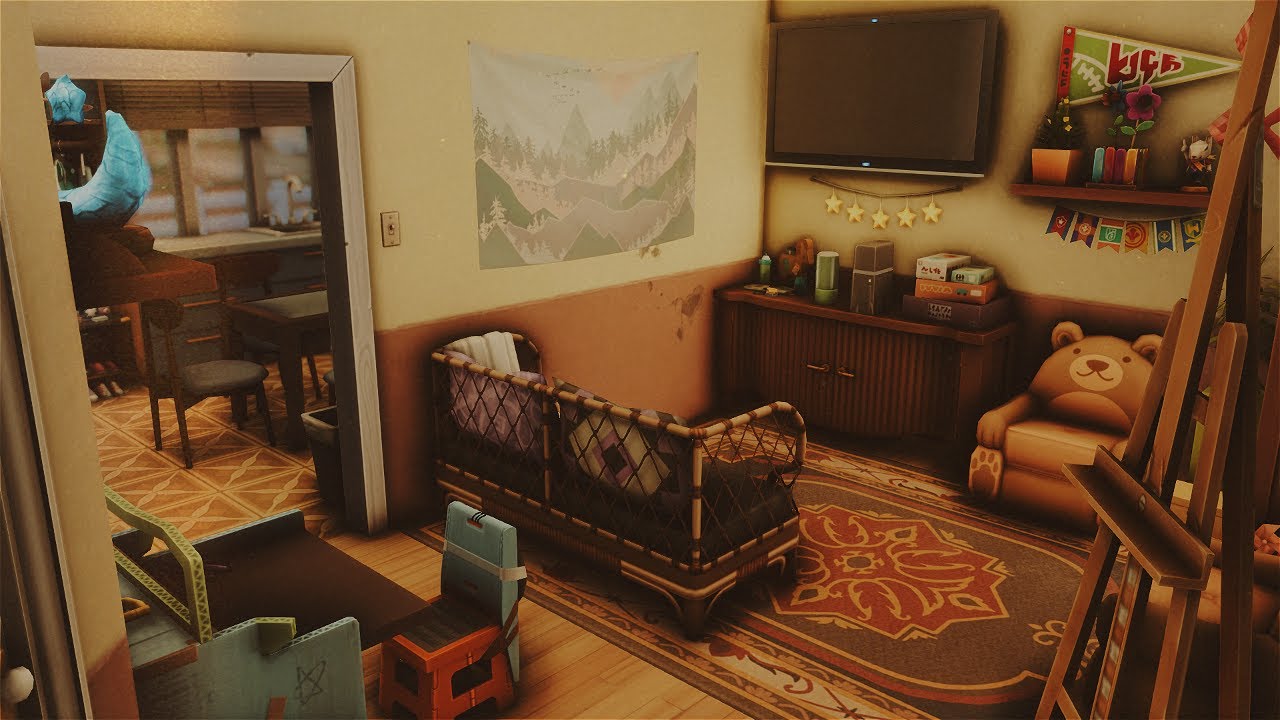 Small Apartment for a Big Family 👨‍👩‍👧‍👦 Stonestreet 4 | The Sims 4 - Stop Motion Speed Build (NoCC)