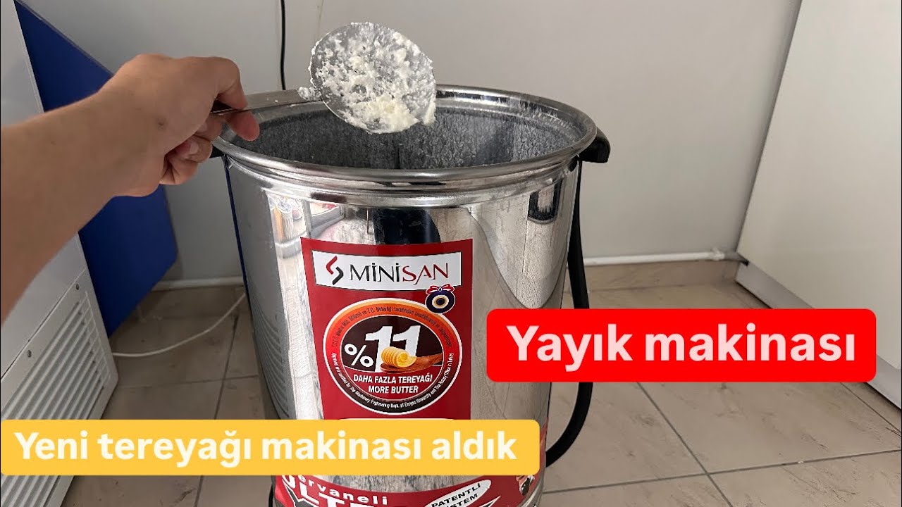 Tereyağı nasıl yapılır ? / Yeni yayık makinası aldık