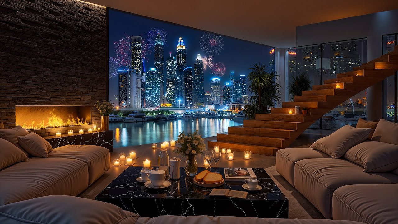 Calm Jazz Instrumental Music in Luxury Apartment Ambience | Relaxing Jazz Music for Positive Vibes