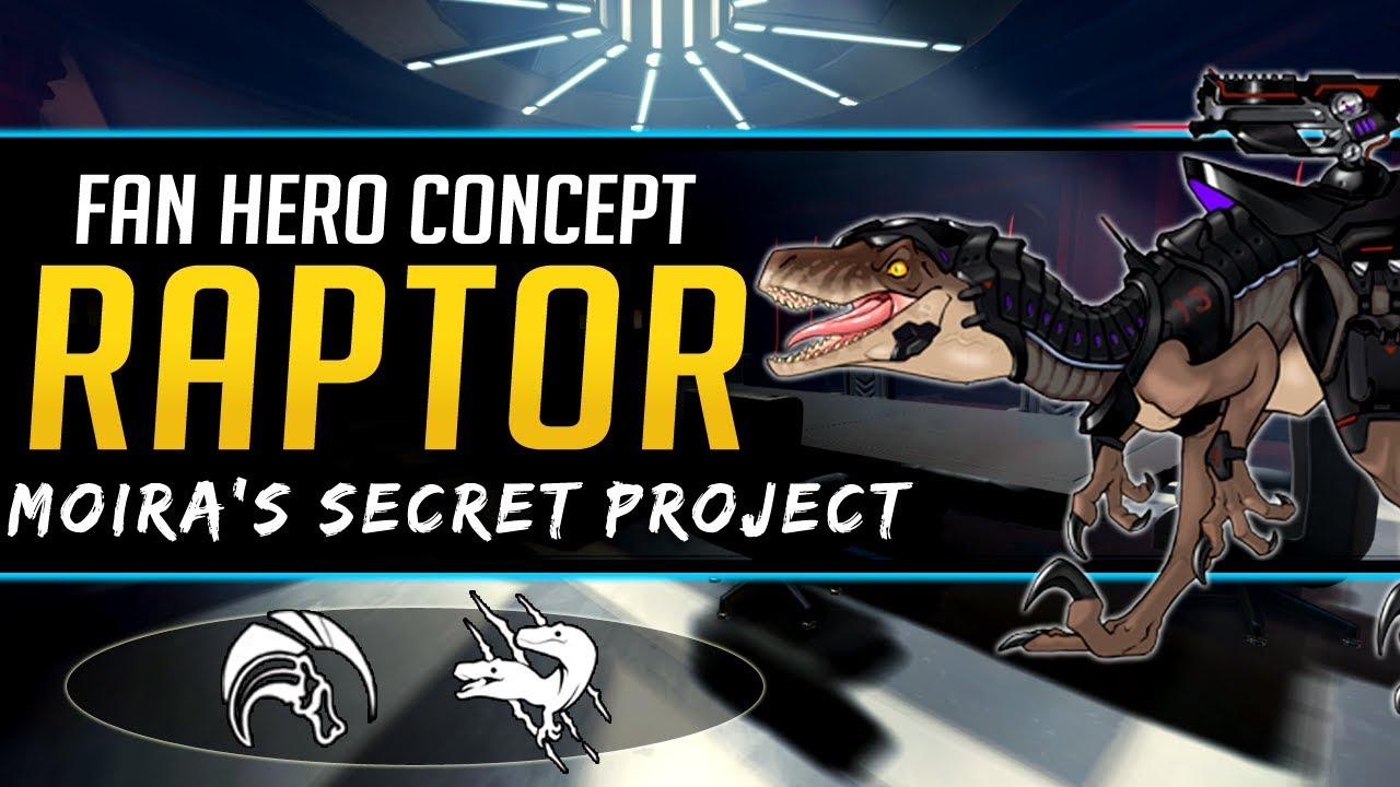 Overwatch Hero Concept - Raptor Specimen 13 - Moira's Secret Project
