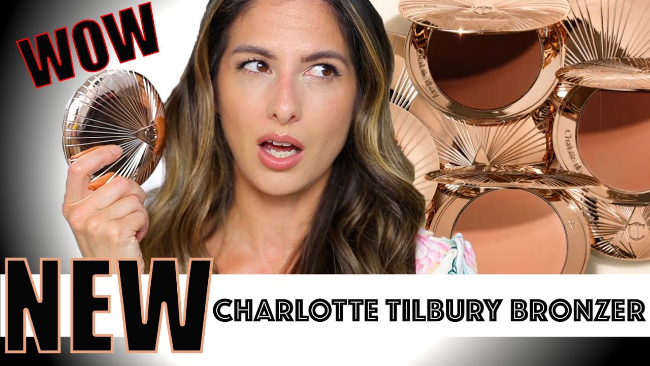 NEW! Charlotte Tilbury Airbrush BRONZER! comparisons and Thoughts! Refillable bronzer!