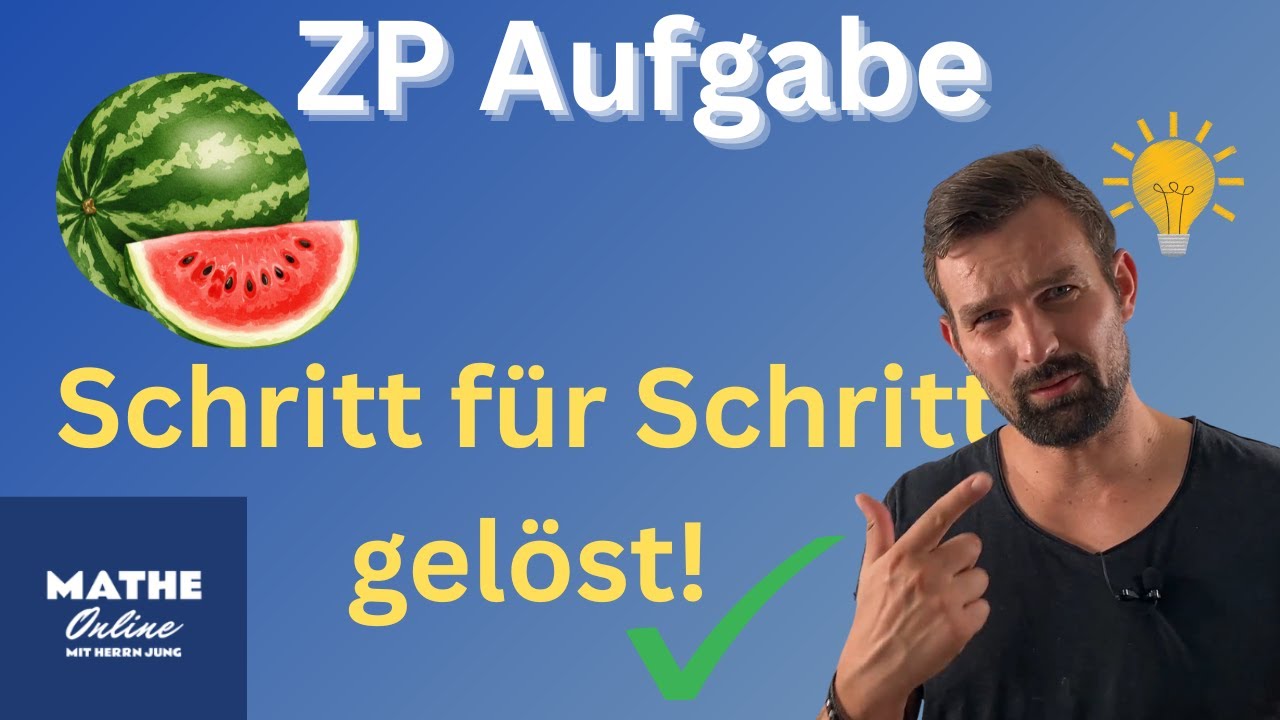 Melonen-Aufgabe aus der ZP 🔥 So wird sie gerechnet!