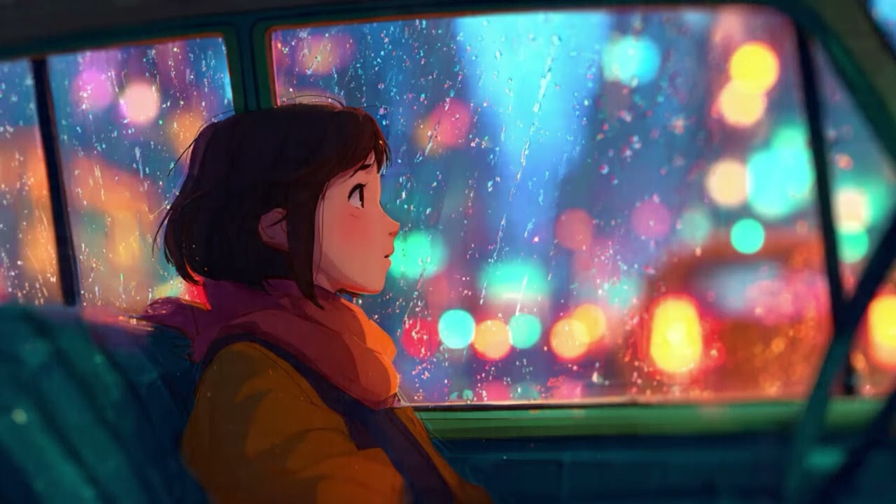 Neon Mist Taxi 🚕 Japanese Lofi [Rainy Night Drive]