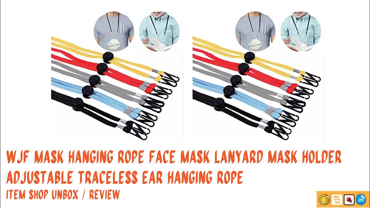 WJF Mask Hanging Rope Face Mask Lanyard Mask Holder Adjustable Traceless Ear Hanging Rope