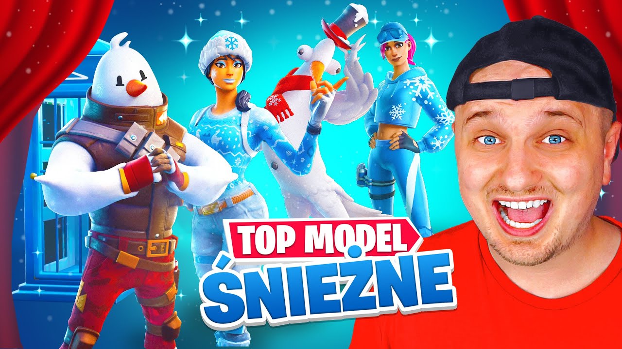 TOP MODEL ALE SKINY ZIMOWE i ŚNIEŻNE w Fortnite