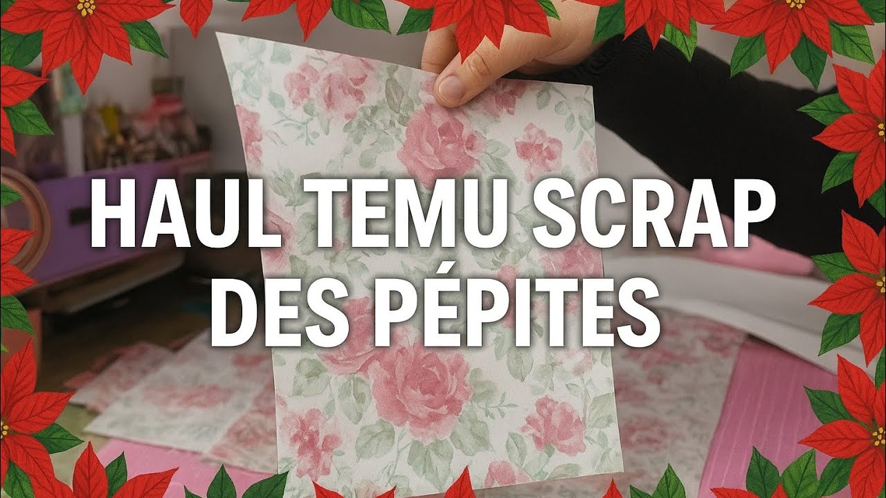 Haul Temu Scrap/ Papiers de Noël magnifiques et nouveauté Action 