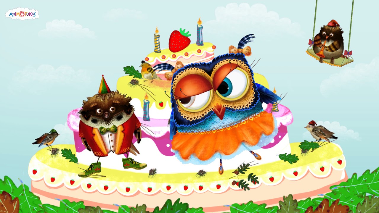 Tilidūda Dainelės vaikams - „Iškėlė žvirblelis didelę puotą“ - Lietuviška animacija (Full HD)