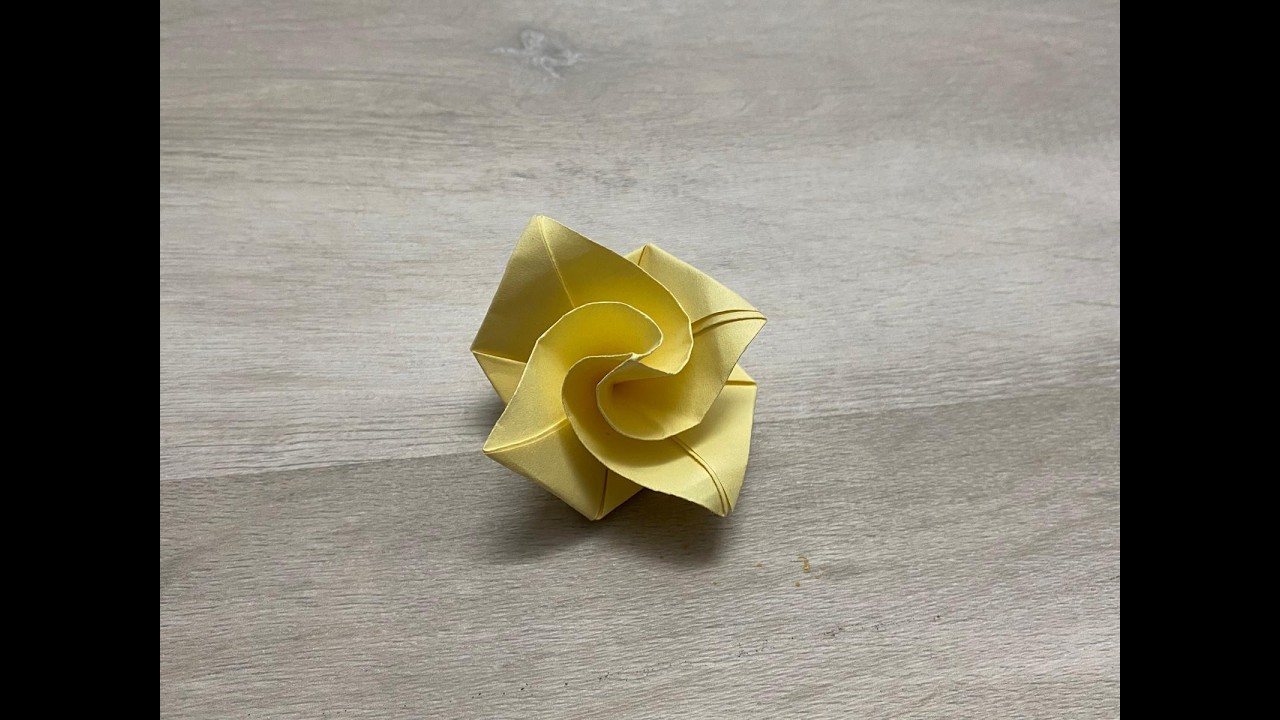 Easy Origami Rose