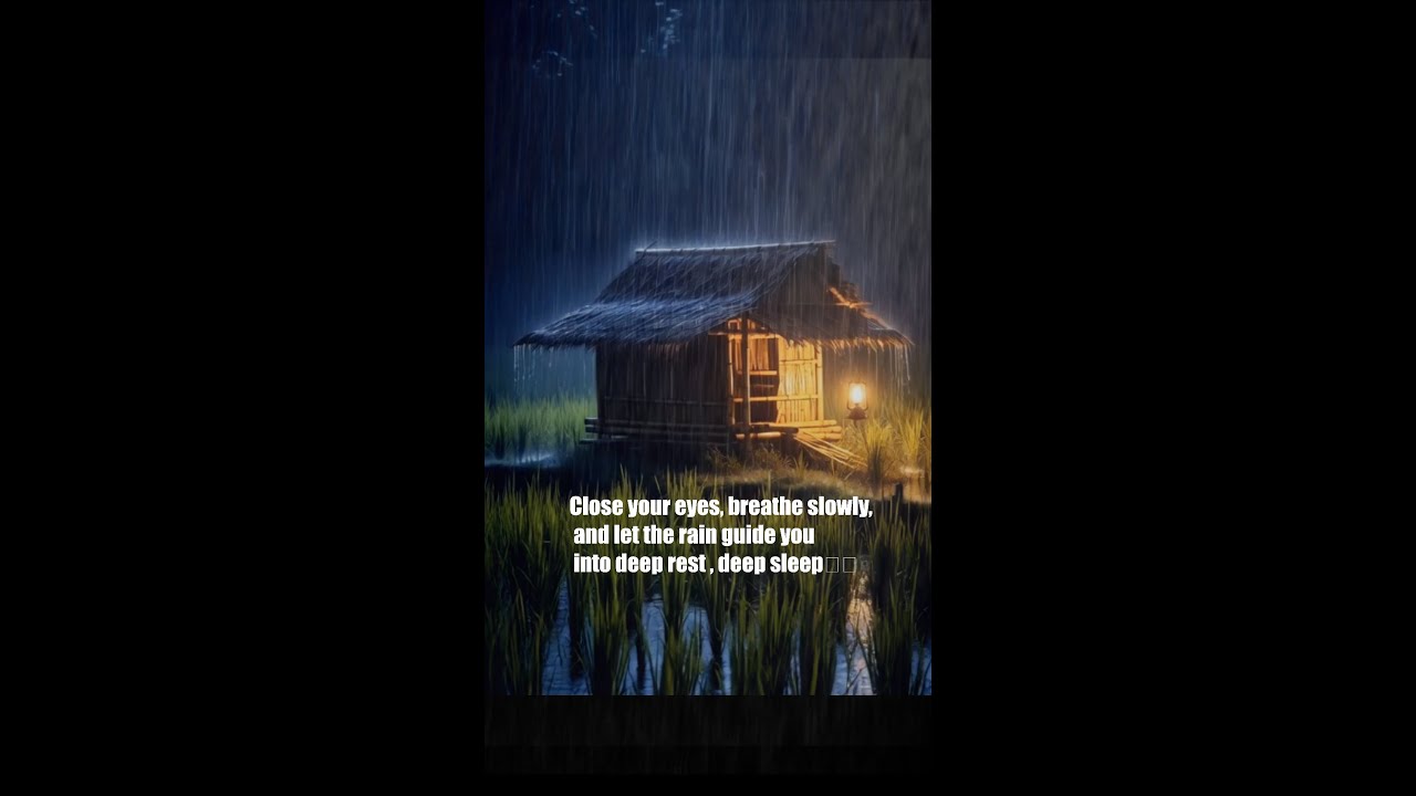 🎧 Heavy Rain & Soft Thunder for Deep Sleep 🌧️⚡ 8 Hours Relaxing Night Storm