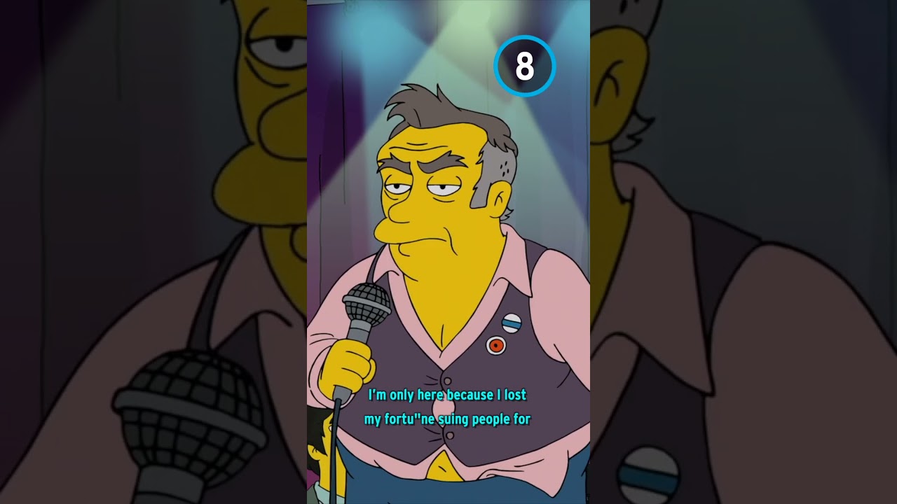 Morrissey's Reaction to The Simpsons Making Fun of Him #Top10 #shorts