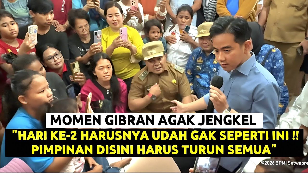 Momen GIBRAN Agak Jengkel Tinjau Banjir Bekasi : 