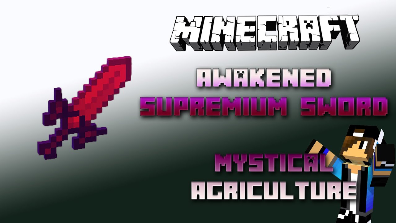 Awakened Supremium Sword 🍎🪴🍋 Minecraft Mystical Agriculture Tutorial 🍎🪴🍋 English 🍎🪴🍋 #Minecraft