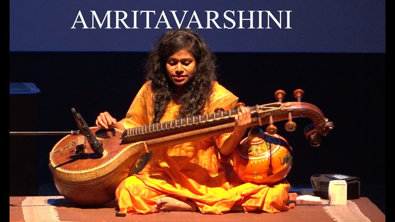 Carnatic music Raga Amritavarshini| Saraswati Veena| Artist: Dr. Tara Rajendran MBBS Ph.D. MFA