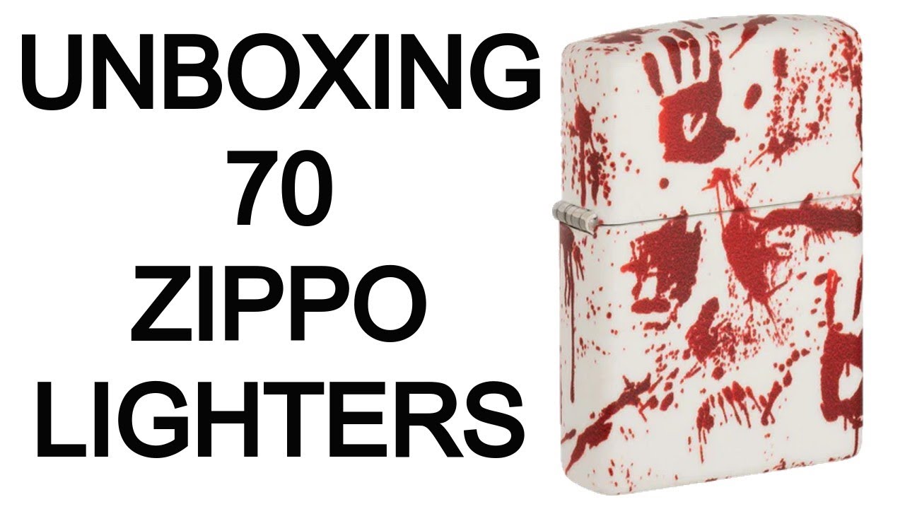 Unboxing 70 new Zippo Lighters for display in our Showroom